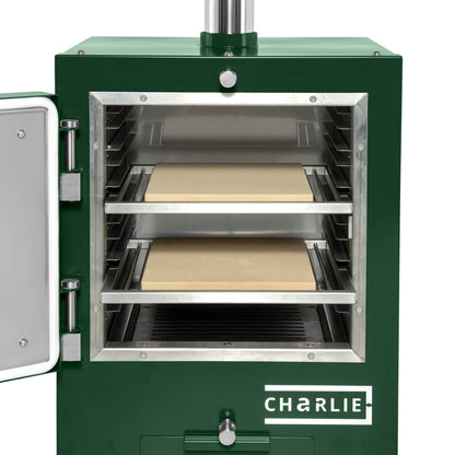 Cheeky Charlie Charcoal Tabletop Oven - Green Chilli - Charlie Oven