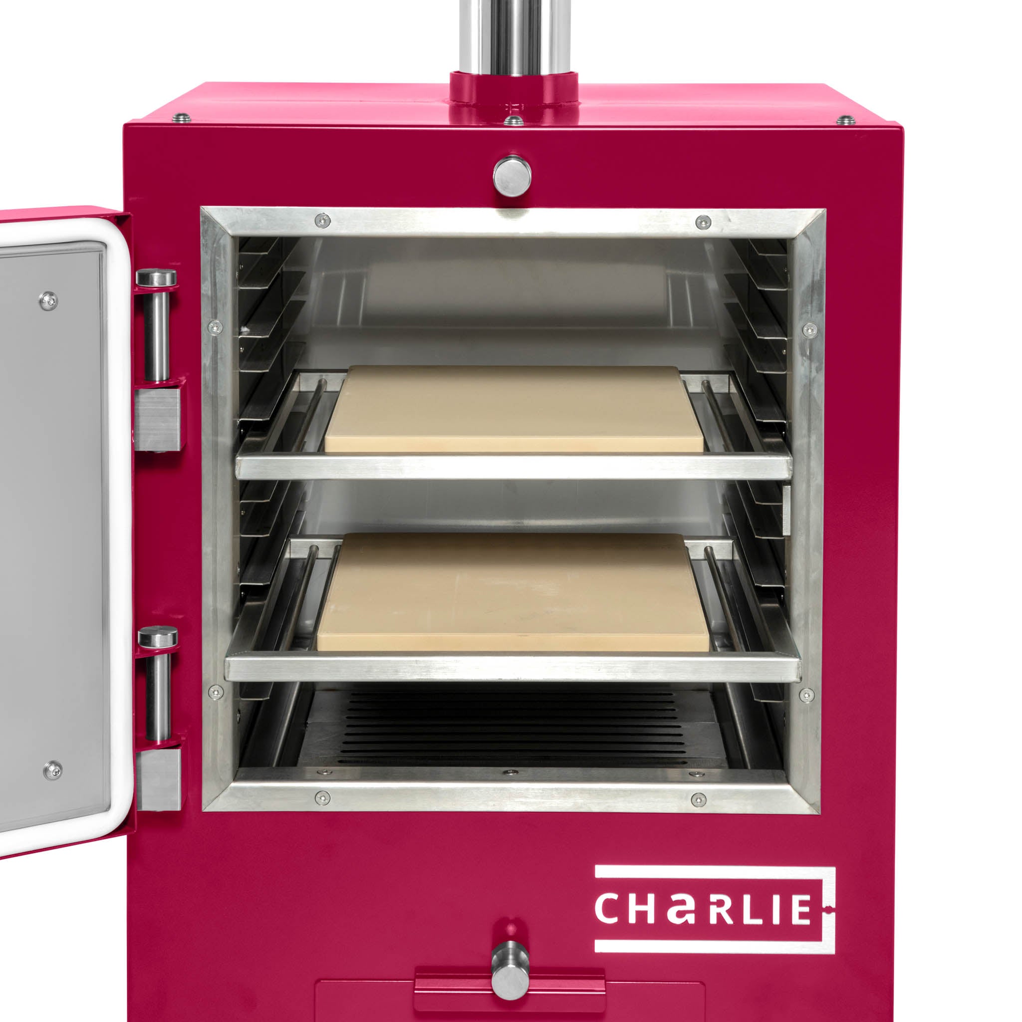 Cheeky Charlie Charcoal Tabletop Oven - Rhubarb - Charlie Oven