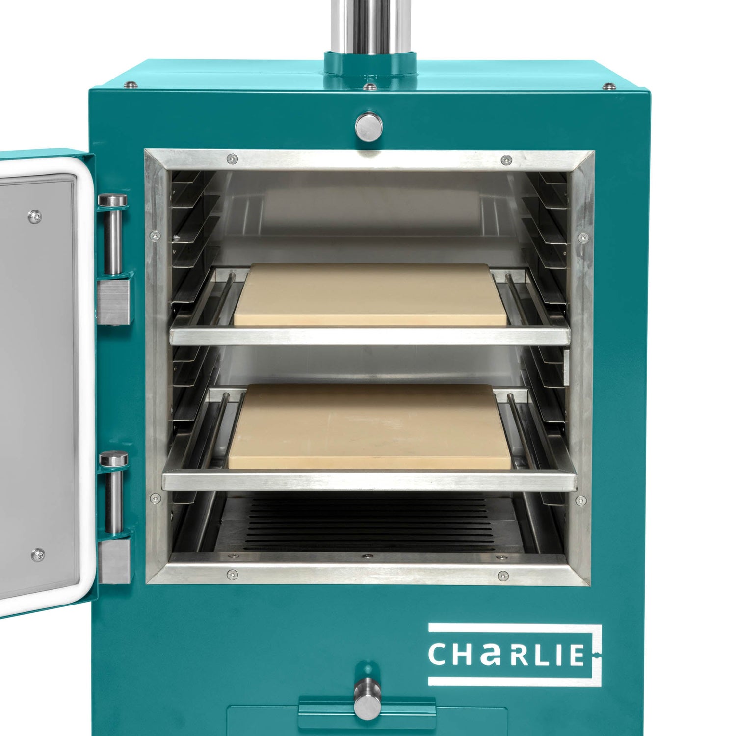 Cheeky Charlie Charcoal Tabletop Oven - Teal Duck - Charlie Oven