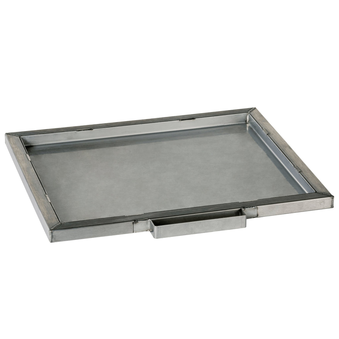 Flat Bed Plancha Rack for frying, griddling, and roasting.  Offers an extra level and slots into the oven.  Stainless steel.